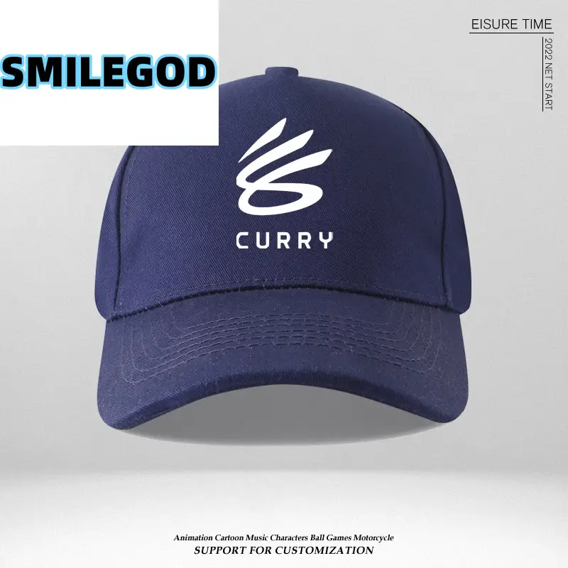 Unisex Curry Logo Baseball Cap Blue - Image 7