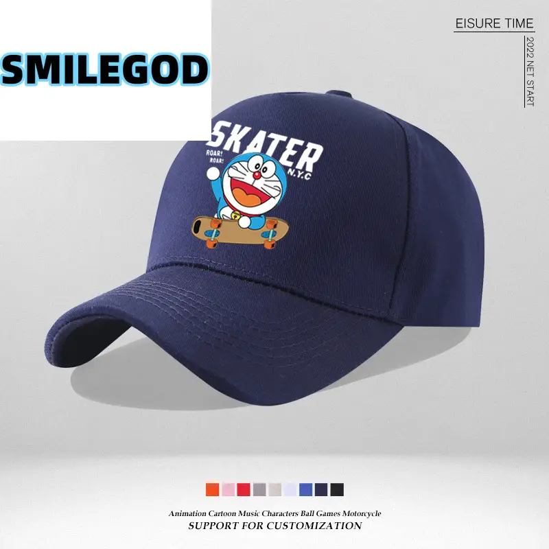 Doraemon Cap Blue Japanese Trendy Baseball Sun Hat - Image 10