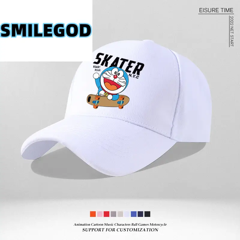 Doraemon Cap Blue Japanese Trendy Baseball Sun Hat - Image 4