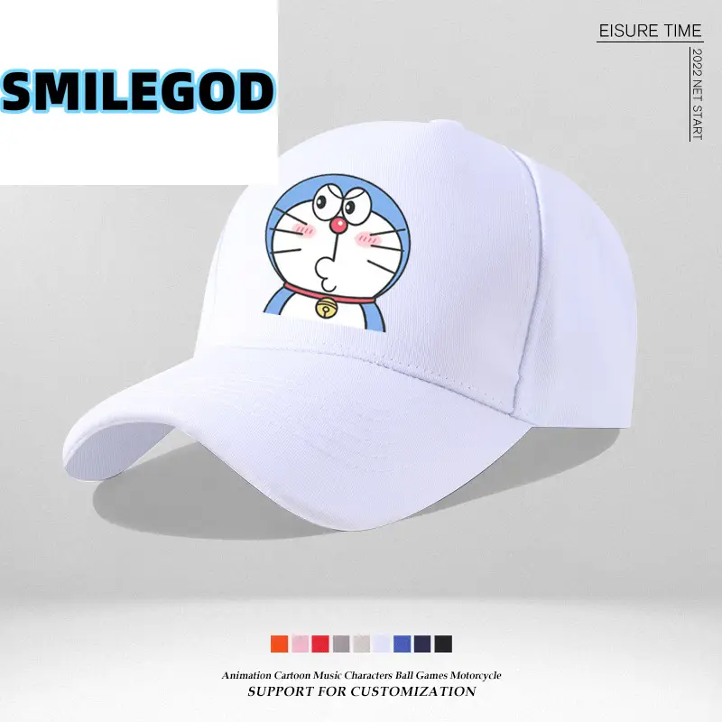Doraemon Cap Blue Japanese Trendy Baseball Sun Hat - Image 6
