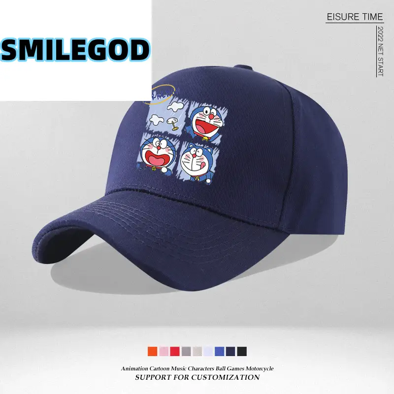 Doraemon Cap Blue Japanese Trendy Baseball Sun Hat - Image 7