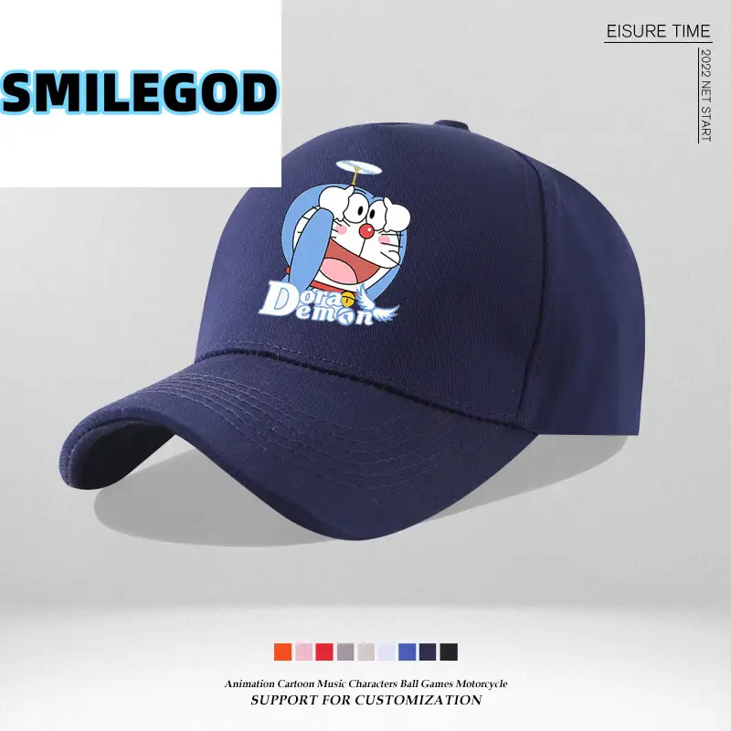 Doraemon Cap Blue Japanese Trendy Baseball Sun Hat - Image 8