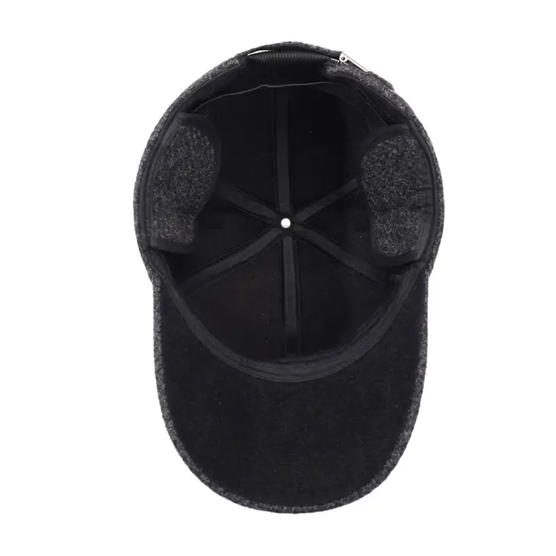 Winter Velvet Baseball Cap for Men with Ear Protection - Image 7