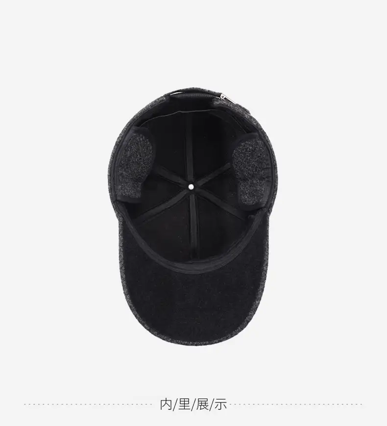 Winter Velvet Baseball Cap for Men with Ear Protection — feature 13