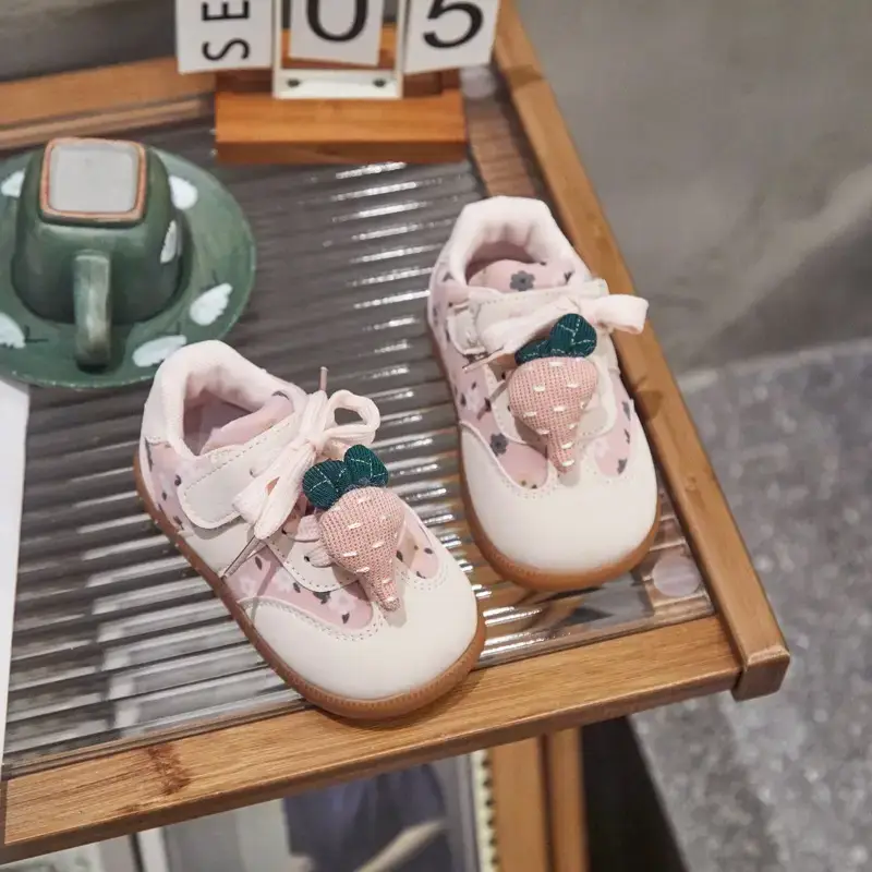 Autumn Baby Shoes for Girls Pink Soft Sole