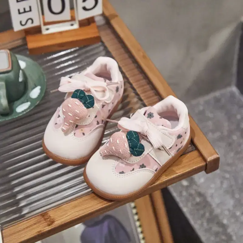 Autumn Baby Shoes for Girls Pink Soft Sole
