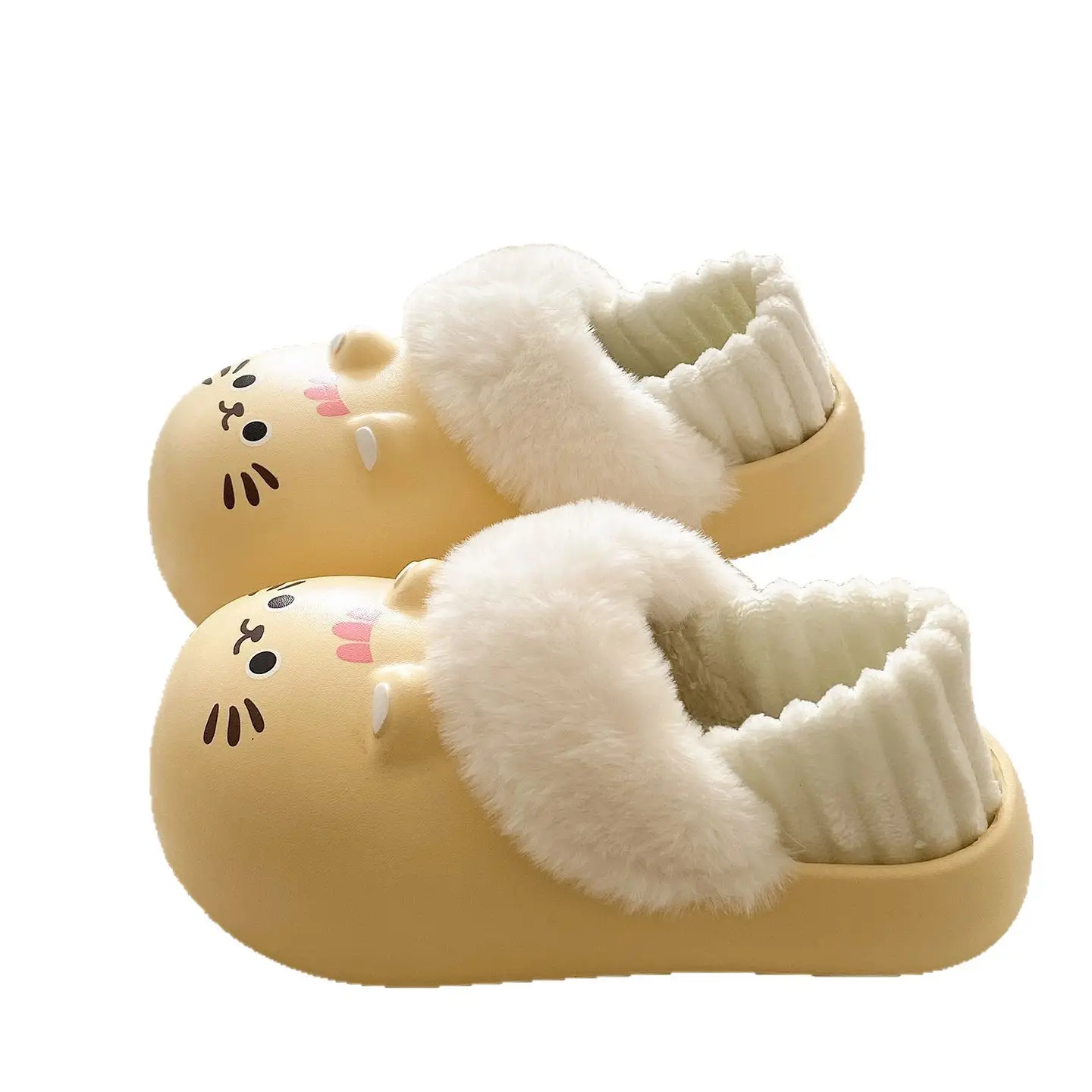 Baby Cat Printed Warm Slippers for Women Winter - Image 13