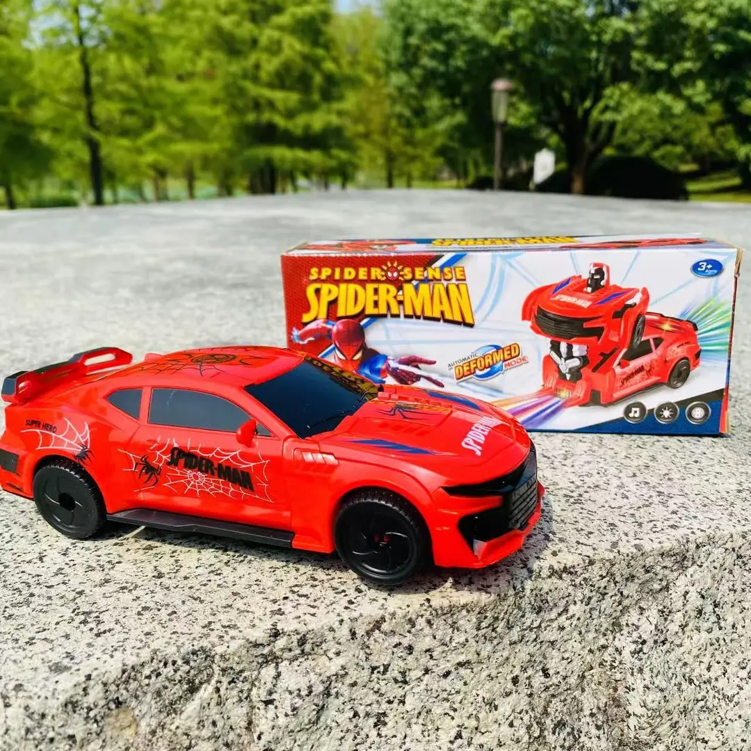 Douyin Electric Transforming Police Car Robot Toy Light Music Universal Driving Boy Transforming Toy Car Wholesale — feature 19