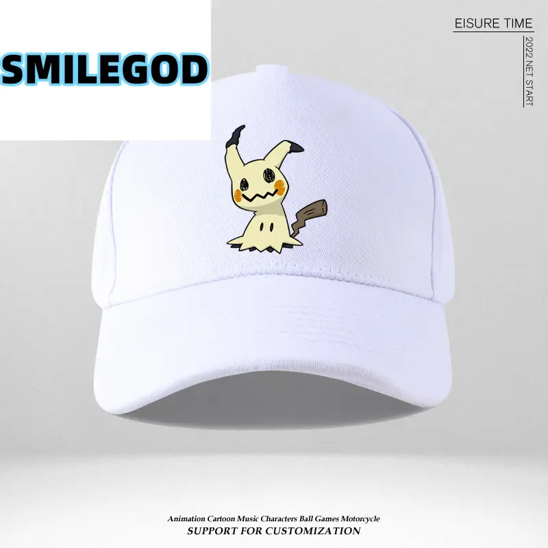 Pikachu Embroidered Blue Baseball Cap - Image 2