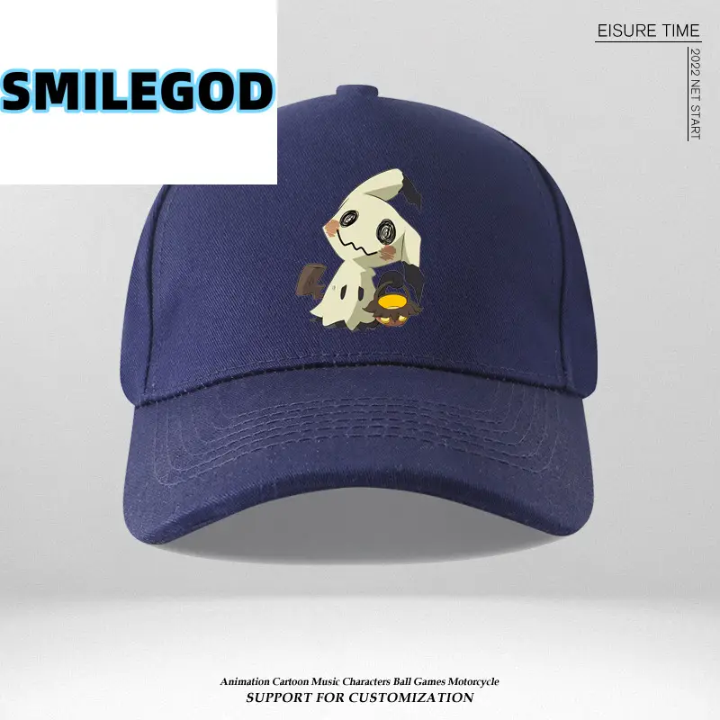 Pikachu Embroidered Blue Baseball Cap - Image 8