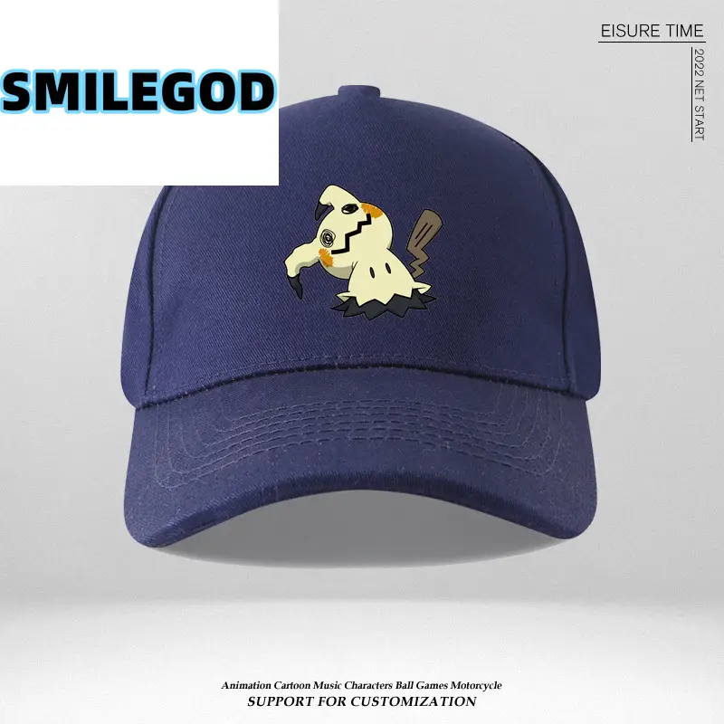Pikachu Embroidered Blue Baseball Cap - Image 9
