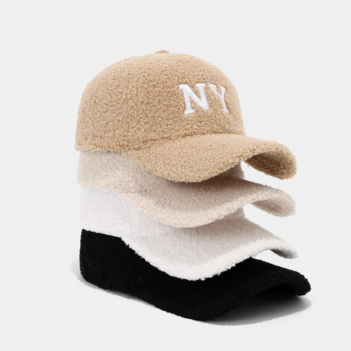 NY Letter Duckbill Cap for Women Winter Warm Baseball Cap for Men - Image 6