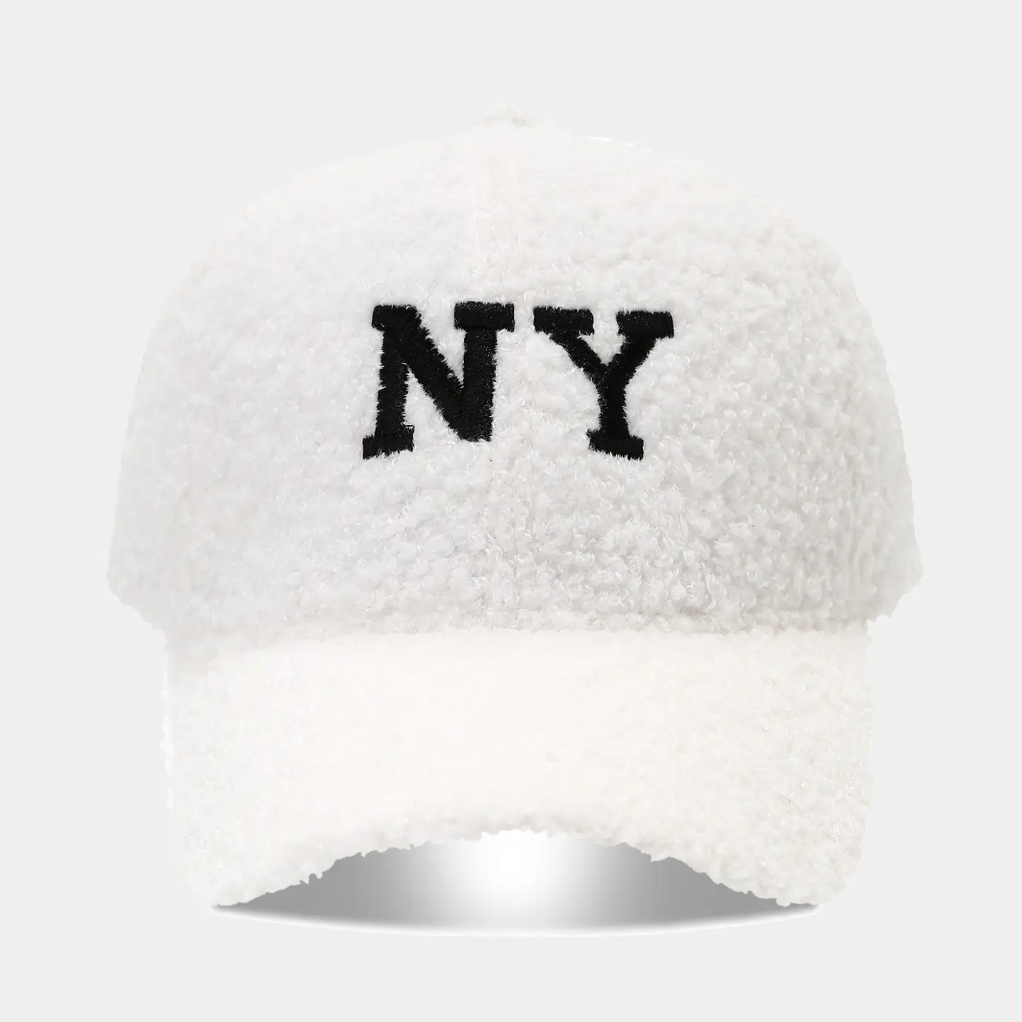 NY Letter Duckbill Cap for Women Winter Warm Baseball Cap for Men - Image 2