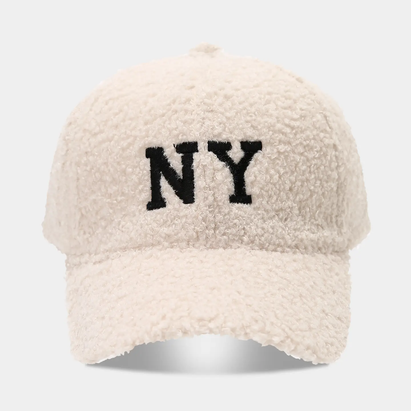 NY Letter Duckbill Cap for Women Winter Warm Baseball Cap for Men - Image 3