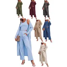 Muslim Women's White Long Robe with Ruffled Hem — feature 22