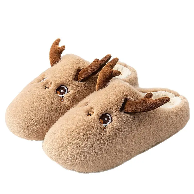 Men's Cartoon Plush Slippers Winter Indoor - Image 9