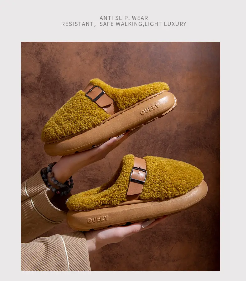Cotton Slippers for Men, Winter 2026 New Style, Indoor Home Warm Plush Eva Sole Cotton Slippers for Women, Autumn and Winter — feature 16