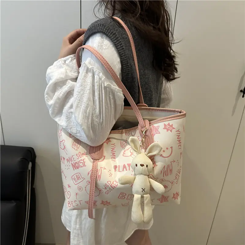 Cute Cartoon Print Shoulder Bag for Women - Image 8