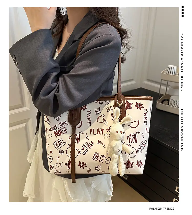 Cute Cartoon Print Shoulder Bag for Women — feature 1