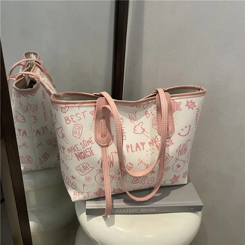 Cute Cartoon Print Shoulder Bag for Women - Image 4
