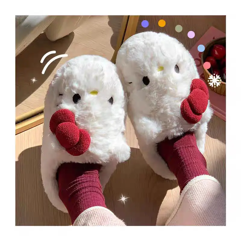 Hello Kitty Waterproof Cotton Slippers Women Winter Warm — feature 14