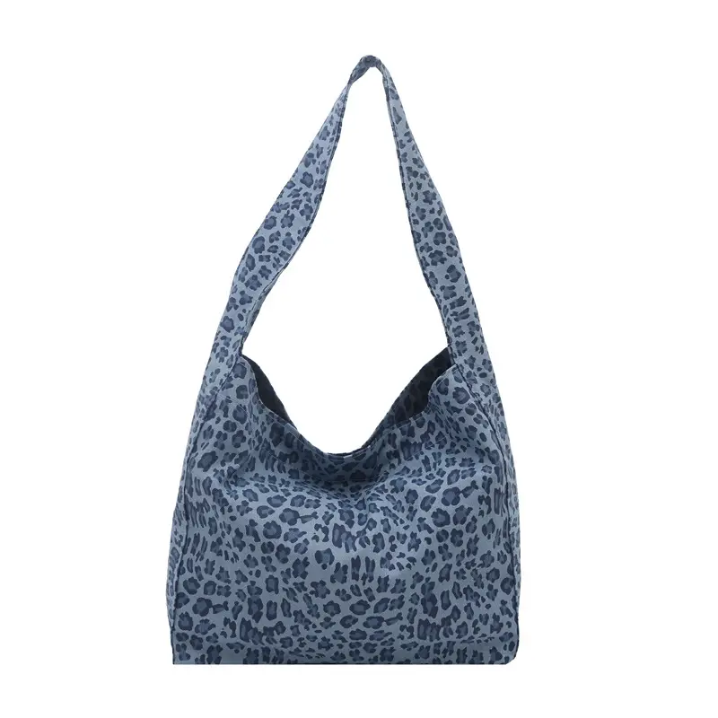 Women Leopard Print Shoulder Tote Bag Large Capacity - Image 7