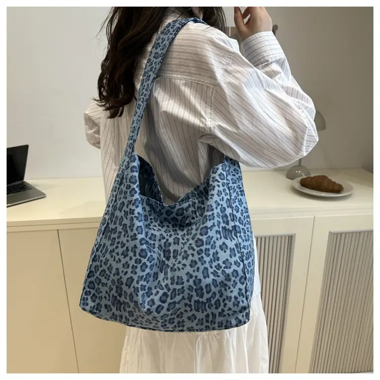 Women Leopard Print Shoulder Tote Bag Large Capacity — feature 16