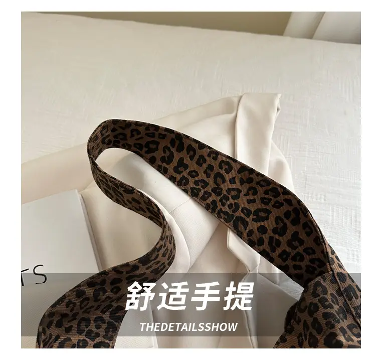 Women Leopard Print Shoulder Tote Bag Large Capacity — feature 3