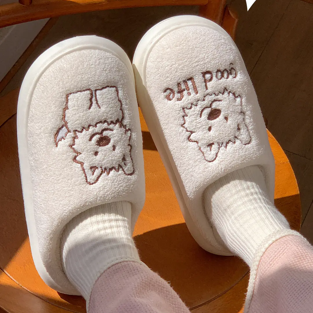 Jialiya Cotton Slippers for Men 25 New Winter Indoor Home Couple Cute Warm Plush Slippers for Women — feature 18