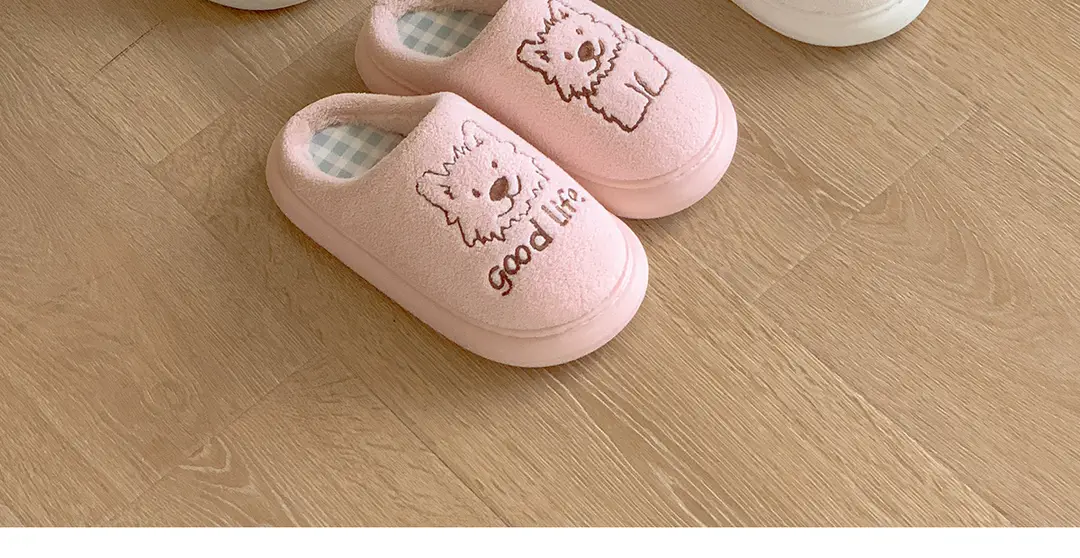 Jialiya Cotton Slippers for Men 25 New Winter Indoor Home Couple Cute Warm Plush Slippers for Women — feature 26