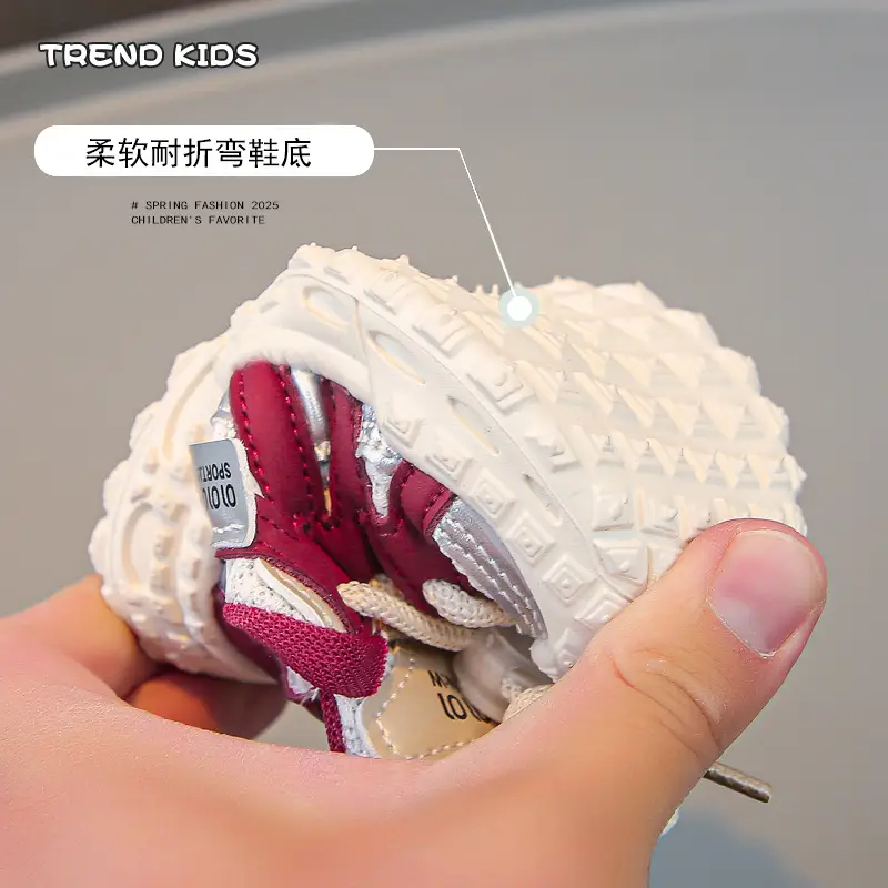 2025 Spring & Fall Baby Sports Shoes Baby Toddler Shoes Mesh Shoes Men's and Women's Running Shoes Casual Shoes — feature 9