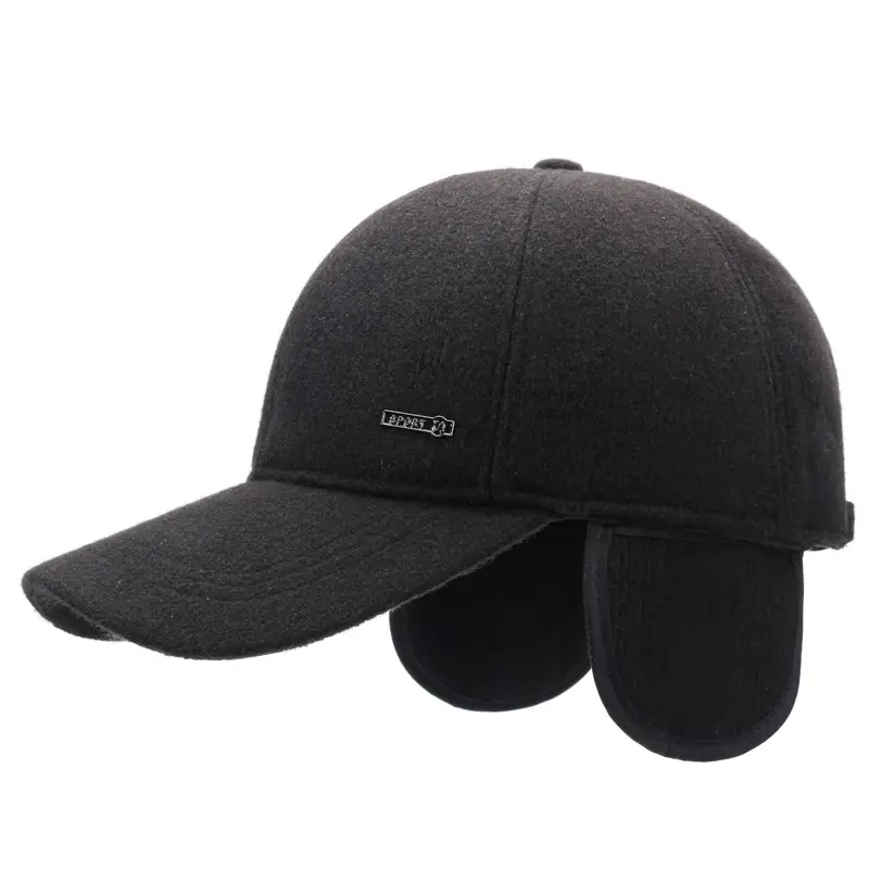 Men's Fleece Lined Warm Cap Brown - Image 5