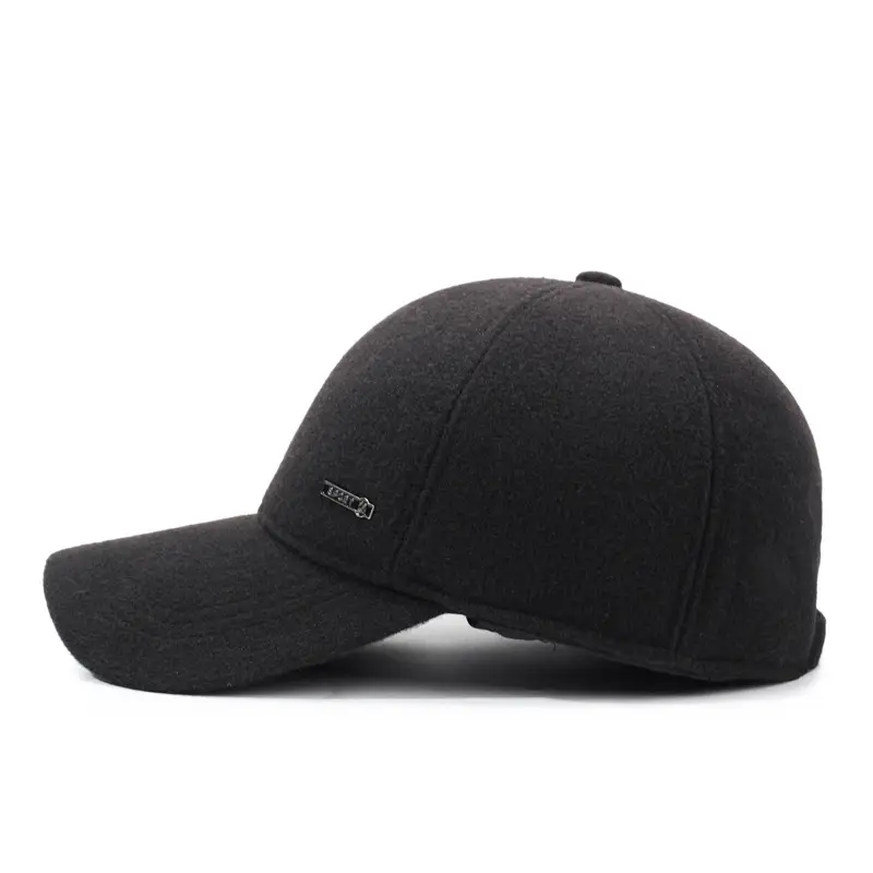 Men's Fleece Lined Warm Cap Brown - Image 6