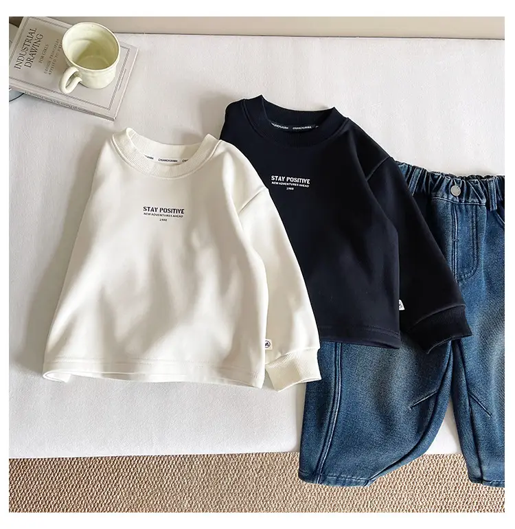 Nausicaa Boys T-Shirt White Black Blue Winter Thickened — feature 18