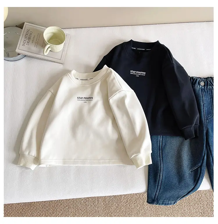 Nausicaa Boys T-Shirt White Black Blue Winter Thickened — feature 20