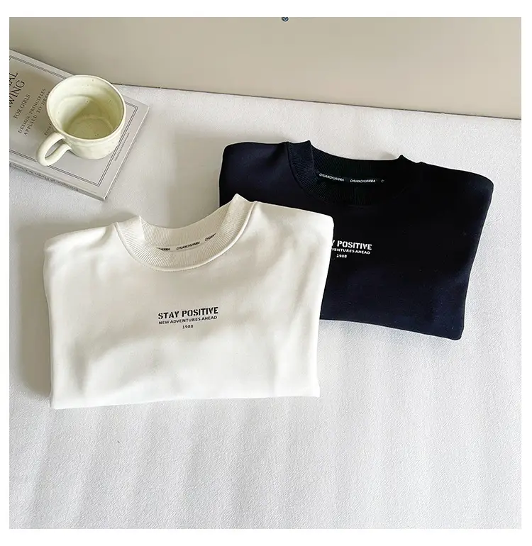 Nausicaa Boys T-Shirt White Black Blue Winter Thickened — feature 21