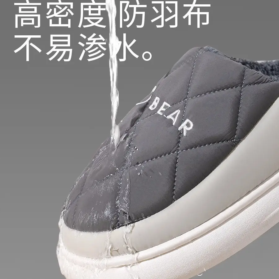 Women Cotton Slippers Winter Warm Anti-Slip Thick