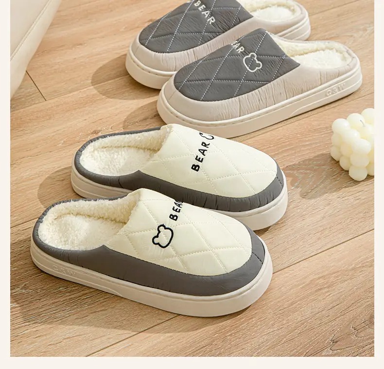 Women Cotton Slippers Winter Warm Anti-Slip Thick — feature 15