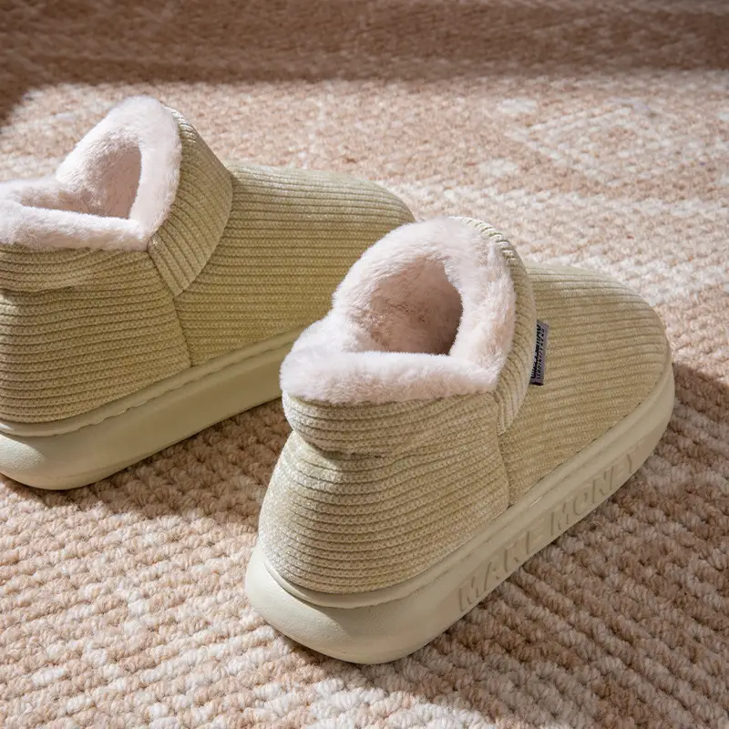 Women Cotton Slip-On Slippers Warm Indoor Winter - Image 8