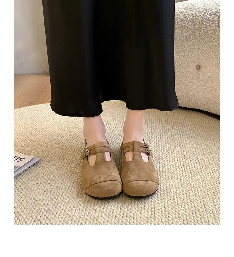 French Retro Mary Jane Shoes for Women 2025 New Autumn Flat Shallow Mouth Single Shoes Niche Gentle Loafers — feature 3