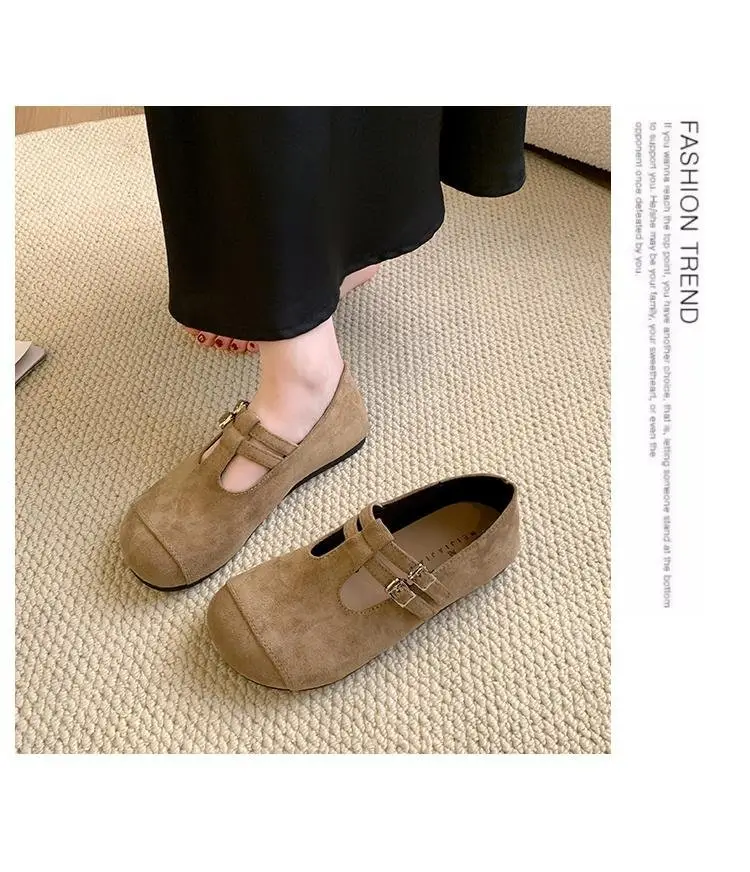 French Retro Mary Jane Shoes for Women 2025 New Autumn Flat Shallow Mouth Single Shoes Niche Gentle Loafers — feature 4