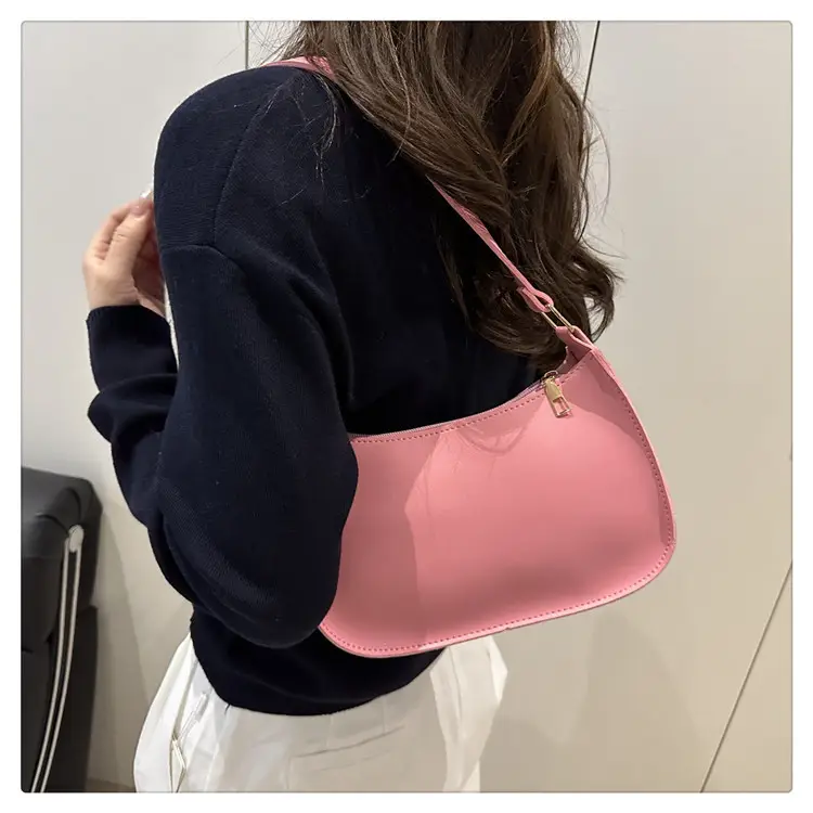 White Textured Armpit Bag for Women — feature 20