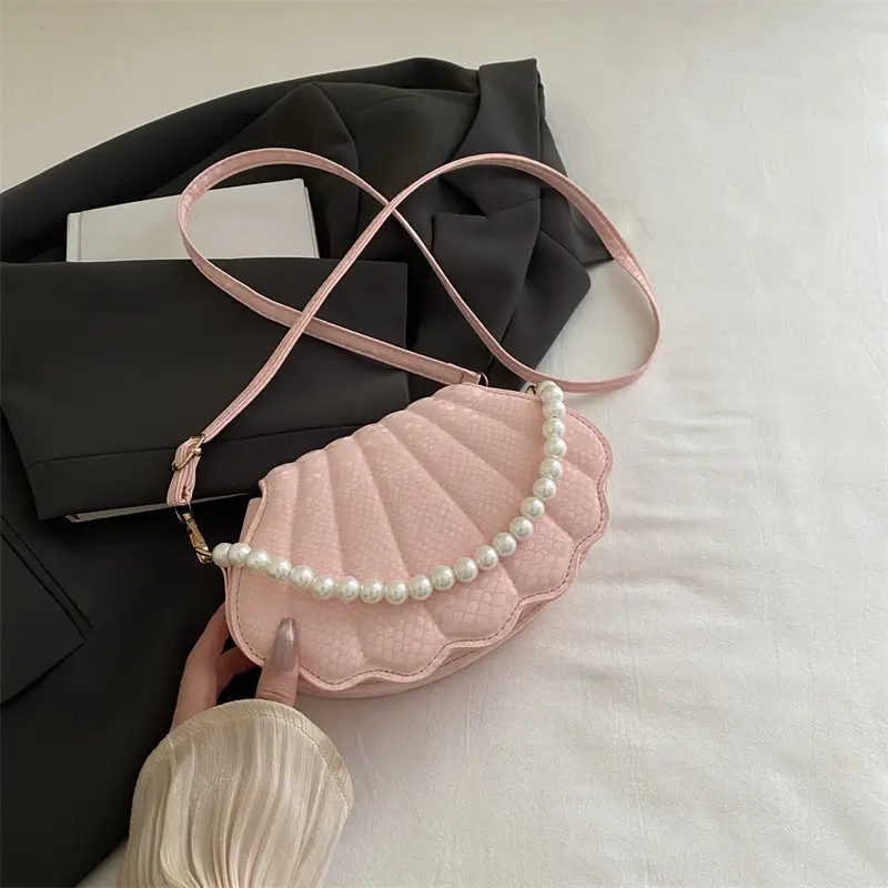 2025 Pearl Chain Embossed Crossbody Bag for Women - Image 4