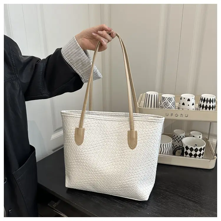 Women Woven Tote Bags 2025 Autumn Large Capacity — feature 12
