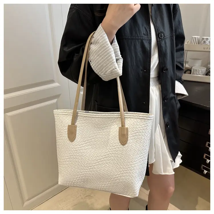 Women Woven Tote Bags 2025 Autumn Large Capacity — feature 13