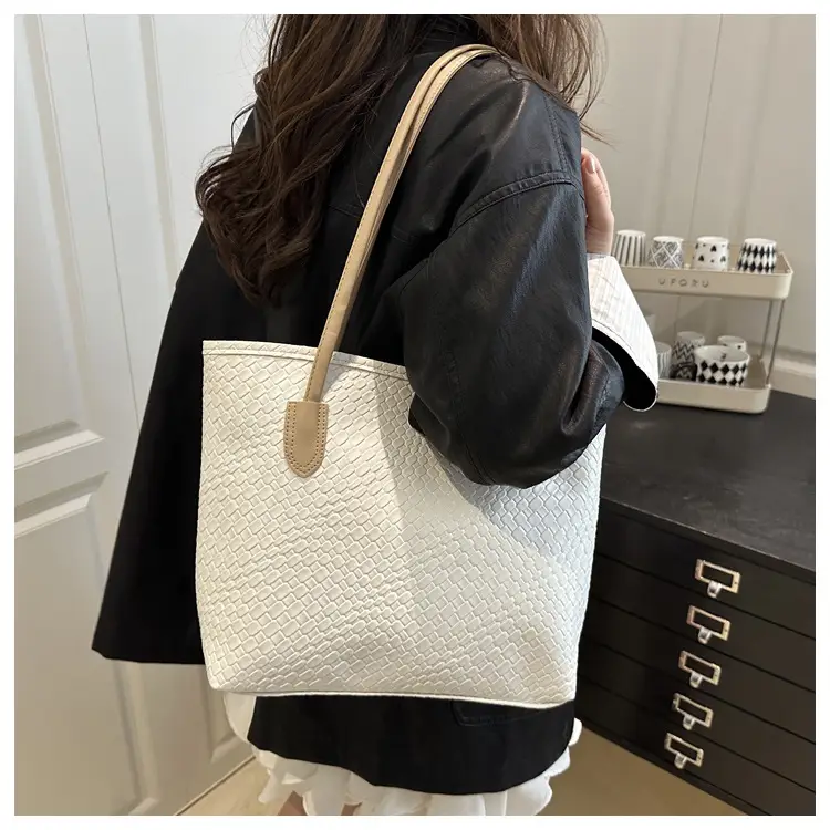 Women Woven Tote Bags 2025 Autumn Large Capacity — feature 14