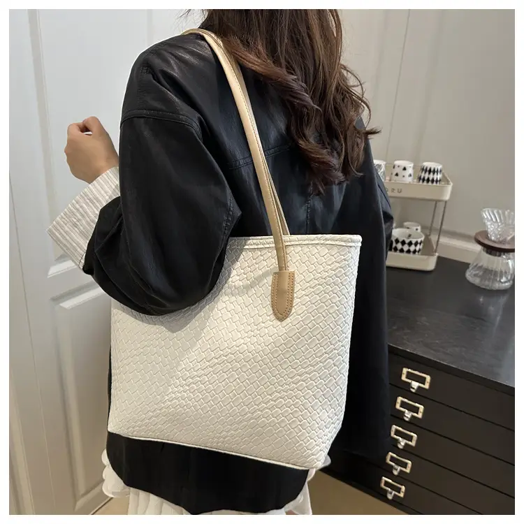 Women Woven Tote Bags 2025 Autumn Large Capacity — feature 15