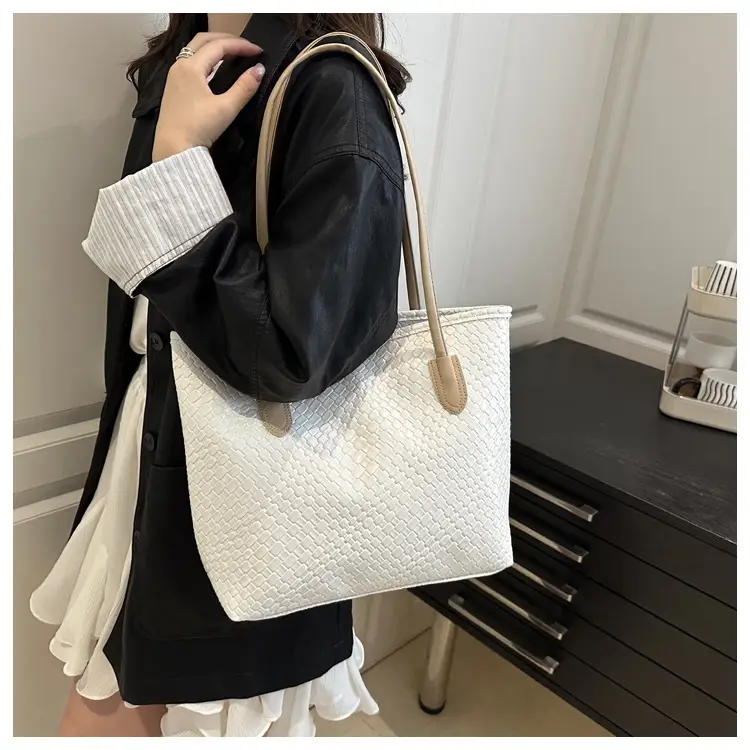 Women Woven Tote Bags 2025 Autumn Large Capacity — feature 16