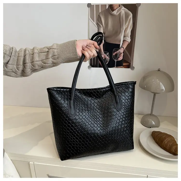 Women Woven Tote Bags 2025 Autumn Large Capacity — feature 22