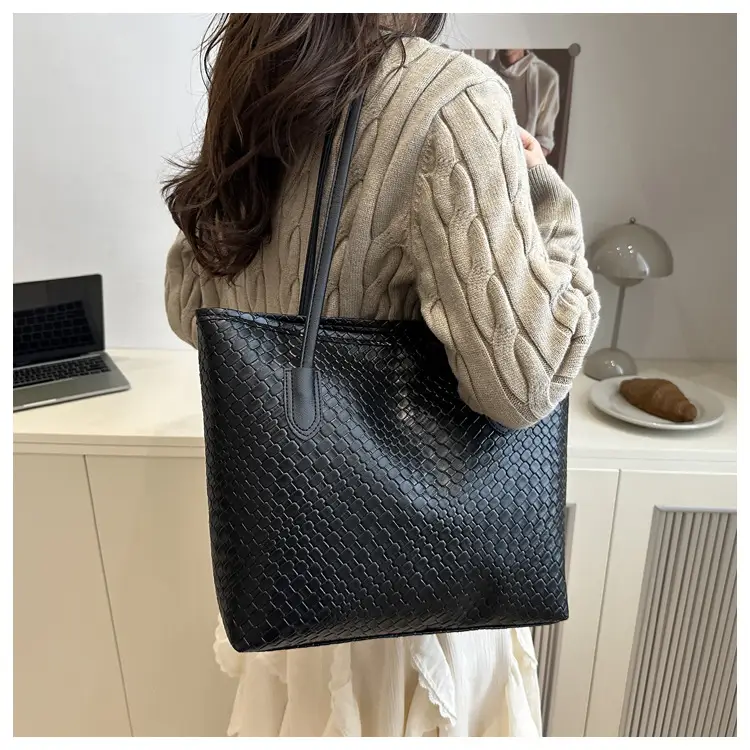 Women Woven Tote Bags 2025 Autumn Large Capacity — feature 23